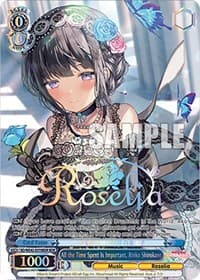 All the Time Spent Is Important, Rinko Shirokane (BDR) - BanG Dream! Girls Band Party! Countdown Collection Premium Booster - Weiss Schwarz card
