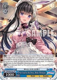 Not Used to the Dress, Rinko Shirokane - BanG Dream! Girls Band Party! Countdown Collection Premium Booster - Weiss Schwarz card