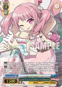 Natural in Front of Camera, Aya Maruyama (SP) - BanG Dream! Girls Band Party! Countdown Collection Premium Booster - Weiss Schwarz card