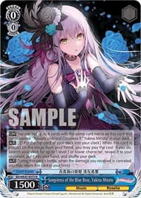 Songstress of the Blue Rose, Yukina Minato - BanG Dream! Girls Band Party! Countdown Collection Premium Booster - Weiss Schwarz card