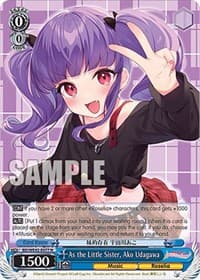 As the Little Sister, Ako Udagawa - BanG Dream! Girls Band Party! Countdown Collection Premium Booster - Weiss Schwarz card