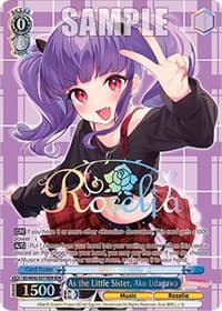 As the Little Sister, Ako Udagawa (BDR) - BanG Dream! Girls Band Party! Countdown Collection Premium Booster - Weiss Schwarz card