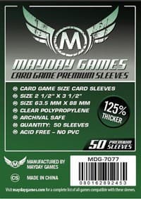 Premium Game Sleeves 63.5x88 Pack of 50 - Mayday Games - Boardgames card