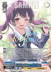Confident Hard Worker, Tsukushi Futaba (BDR) - BanG Dream! Girls Band Party! Countdown Collection Premium Booster - Weiss Schwarz card