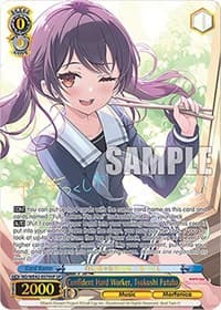 Confident Hard Worker, Tsukushi Futaba (SP) - BanG Dream! Girls Band Party! Countdown Collection Premium Booster - Weiss Schwarz card