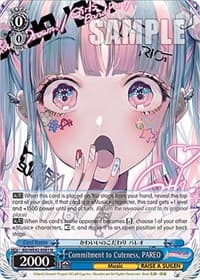 Commitment to Cuteness, PAREO - BanG Dream! Girls Band Party! Countdown Collection Premium Booster - Weiss Schwarz card
