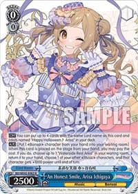 An Honest Smile, Arisa Ichigaya - BanG Dream! Girls Band Party! Countdown Collection Premium Booster - Weiss Schwarz card