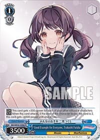 Good Example for Everyone, Tsukushi Futaba - BanG Dream! Girls Band Party! Countdown Collection Premium Booster - Weiss Schwarz card