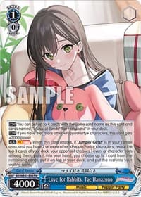 Love for Rabbits, Tae Hanazono - BanG Dream! Girls Band Party! Countdown Collection Premium Booster - Weiss Schwarz card