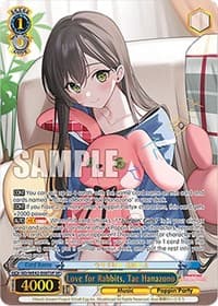 Love for Rabbits, Tae Hanazono (SP) - BanG Dream! Girls Band Party! Countdown Collection Premium Booster - Weiss Schwarz card
