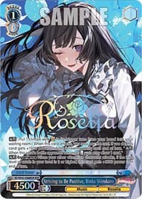 Striving to Be Positive, Rinko Shirokane (BDR) - BanG Dream! Girls Band Party! Countdown Collection Premium Booster - Weiss Schwarz card