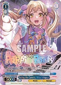Facing the Camera, Arisa Ichigaya (BDR) - BanG Dream! Girls Band Party! Countdown Collection Premium Booster - Weiss Schwarz card