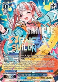 Rising Power Levels, PAREO (BDR) - BanG Dream! Girls Band Party! Countdown Collection Premium Booster - Weiss Schwarz card
