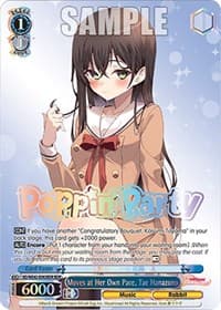 Moves at Her Own Pace, Tae Hanazono (BDR) - BanG Dream! Girls Band Party! Countdown Collection Premium Booster - Weiss Schwarz card