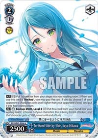 To Stand Side by Side, Sayo Hikawa - BanG Dream! Girls Band Party! Countdown Collection Premium Booster - Weiss Schwarz card