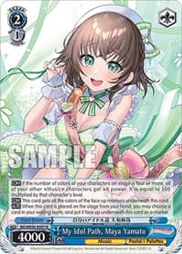 My Idol Path, Maya Yamato - BanG Dream! Girls Band Party! Countdown Collection Premium Booster - Weiss Schwarz card