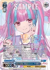 Adorable Makeover, PAREO (BDR) - BanG Dream! Girls Band Party! Countdown Collection Premium Booster - Weiss Schwarz card