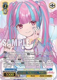 Adorable Makeover, PAREO (SP) - BanG Dream! Girls Band Party! Countdown Collection Premium Booster - Weiss Schwarz card