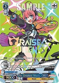 The Greatest Music, CHU (BDR) - BanG Dream! Girls Band Party! Countdown Collection Premium Booster - Weiss Schwarz card