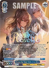 Always by Your Side, Lisa Imai (BDR) - BanG Dream! Girls Band Party! Countdown Collection Premium Booster - Weiss Schwarz card