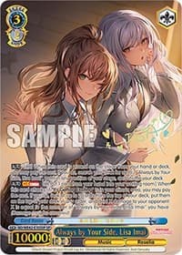 Always by Your Side, Lisa Imai (SP) - BanG Dream! Girls Band Party! Countdown Collection Premium Booster - Weiss Schwarz card