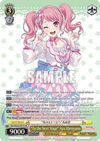 "To the Next Stage" Aya Maruyama - BanG Dream! Girls Band Party! Countdown Collection Premium Booster - Weiss Schwarz card