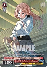 "Live With Our Voice" Soyo Nagasaki (RRR) - BanG Dream! Girls Band Party! Countdown Collection Premium Booster - Weiss Schwarz card