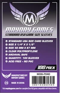 USA Game Sleeves Pack of 100 - Mayday Games - Boardgames card