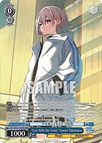 "Live With Our Voice" Tomori Takamatsu (RRR) - BanG Dream! Girls Band Party! Countdown Collection Premium Booster - Weiss Schwarz card