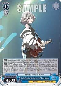 "In the Sound of Moving Forward" Rana Kaname - BanG Dream! Girls Band Party! Countdown Collection Premium Booster - Weiss Schwarz card