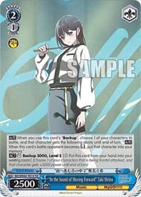 "In the Sound of Moving Forward" Taki Shiina - BanG Dream! Girls Band Party! Countdown Collection Premium Booster - Weiss Schwarz card