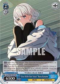 "Live With Our Voice" Rana Kaname - BanG Dream! Girls Band Party! Countdown Collection Premium Booster - Weiss Schwarz card