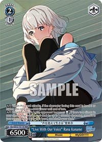"Live With Our Voice" Rana Kaname (RRR) - BanG Dream! Girls Band Party! Countdown Collection Premium Booster - Weiss Schwarz card