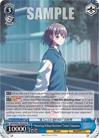 "Hesitating Without Hesitation" Tomori Takamatsu - BanG Dream! Girls Band Party! Countdown Collection Premium Booster - Weiss Schwarz card