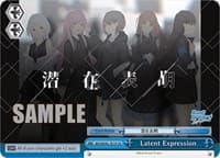 Latent Expression - BanG Dream! Girls Band Party! Countdown Collection Premium Booster - Weiss Schwarz card