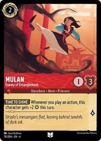 Mulan - Enemy of Entanglement - Ursula's Return - Disney Lorcana card