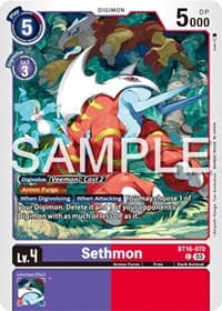 Sethmon - Beginning Observer - Digimon Card Game card