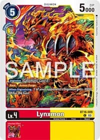 Lynxmon - Beginning Observer - Digimon Card Game card