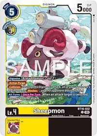 Sheepmon - Beginning Observer - Digimon Card Game card