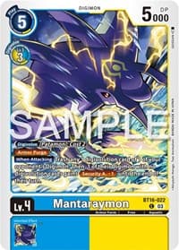 Mantaraymon - Beginning Observer - Digimon Card Game card