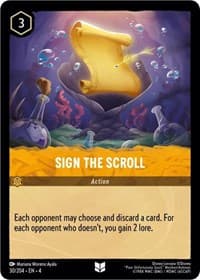 Sign the Scroll - Ursula's Return - Disney Lorcana card