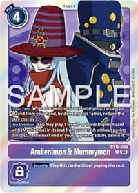 Arukenimon & Mummymon - Beginning Observer - Digimon Card Game card
