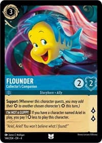 Flounder - Collector's Companion - Ursula's Return - Disney Lorcana card