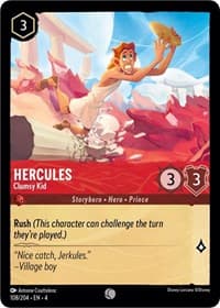Hercules - Clumsy Kid - Ursula's Return - Disney Lorcana card