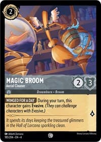 Magic Broom - Aerial Cleaner - Ursula's Return - Disney Lorcana card