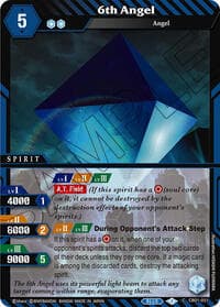 6th Angel - Collaboration Booster 01: Halo of Awakening - Battle Spirits Saga card