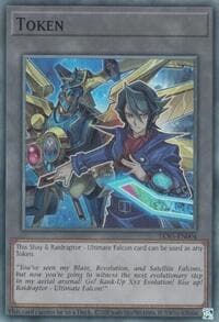 Token: Shay and Raidraptor - Ultimate Falcon - Legacy of Destruction - YuGiOh card