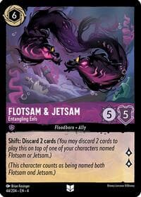 Flotsam & Jetsam - Entangling Eels - Ursula's Return - Disney Lorcana card