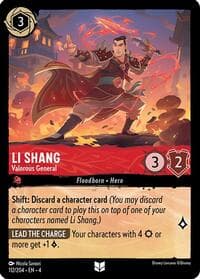 Li Shang - Valorous General - Ursula's Return - Disney Lorcana card
