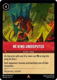 Be King Undisputed - Ursula's Return - Disney Lorcana card